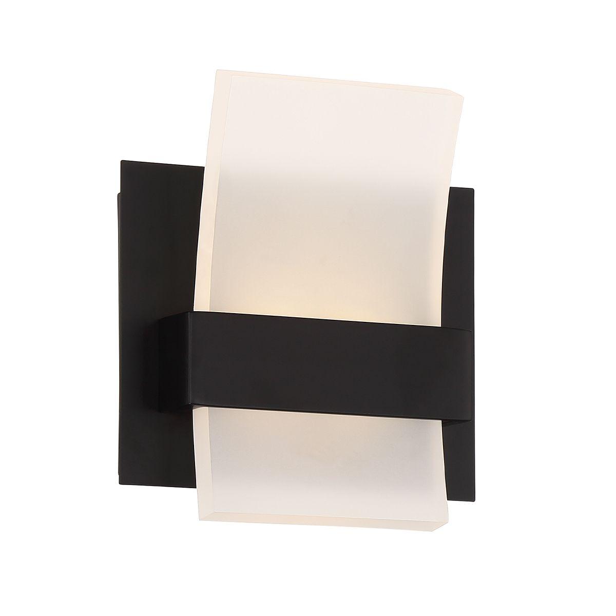 Cambridge 7 In. LED Bath Sconce Black Finish - Bees Lighting