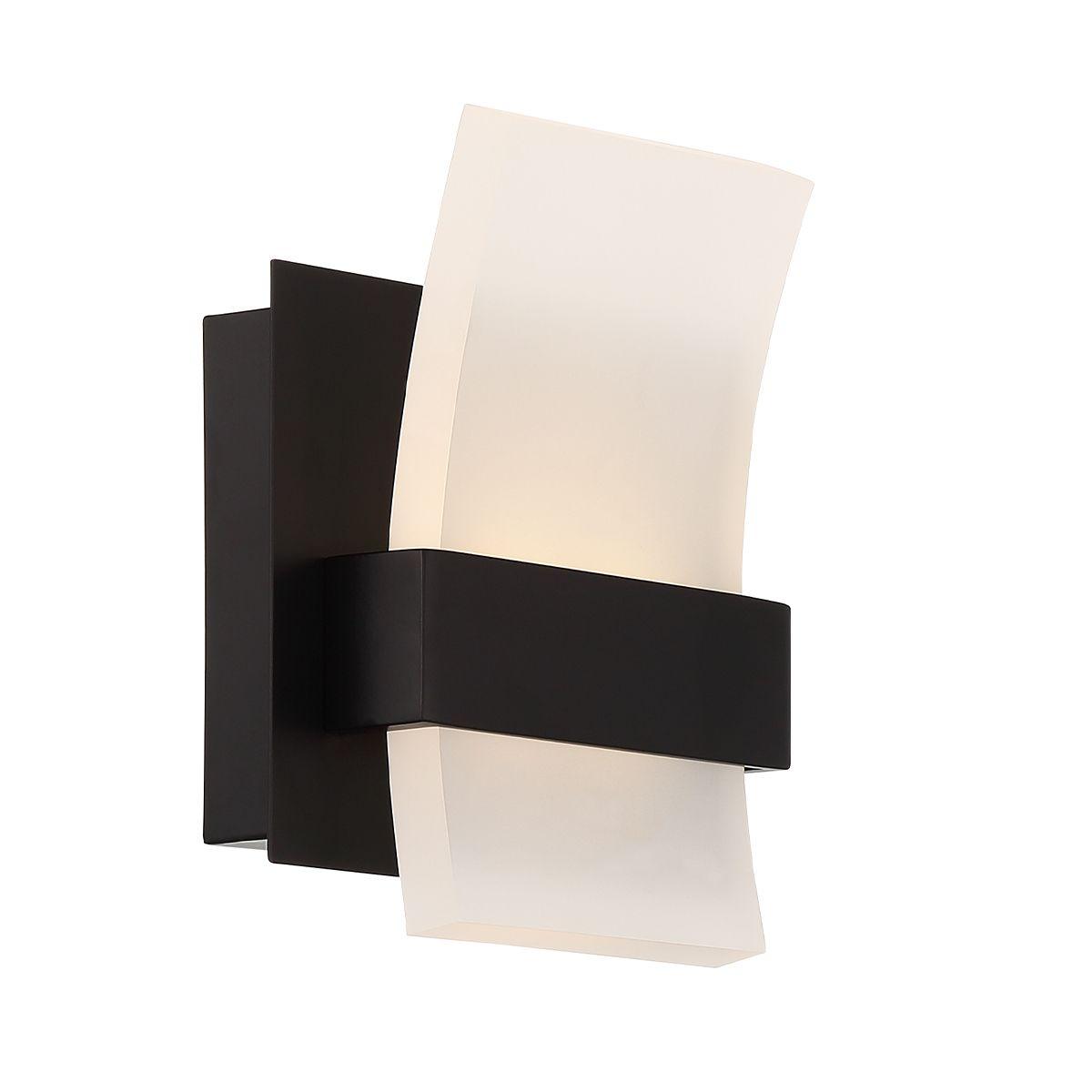 Cambridge 7 In. LED Bath Sconce Black Finish - Bees Lighting