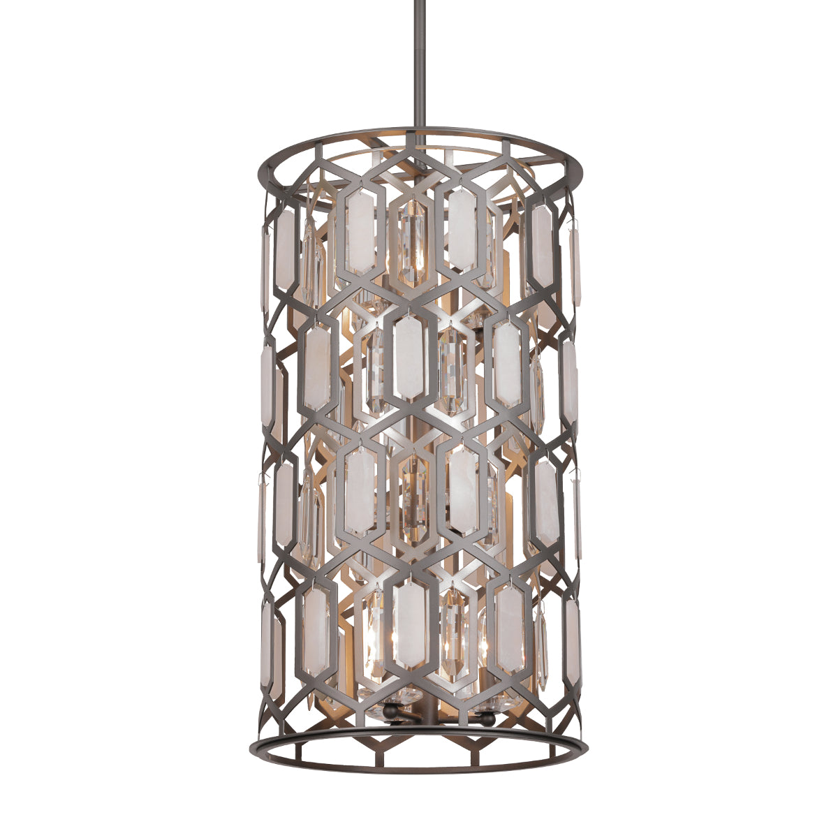 Hexly Pendant Light Silver Finish