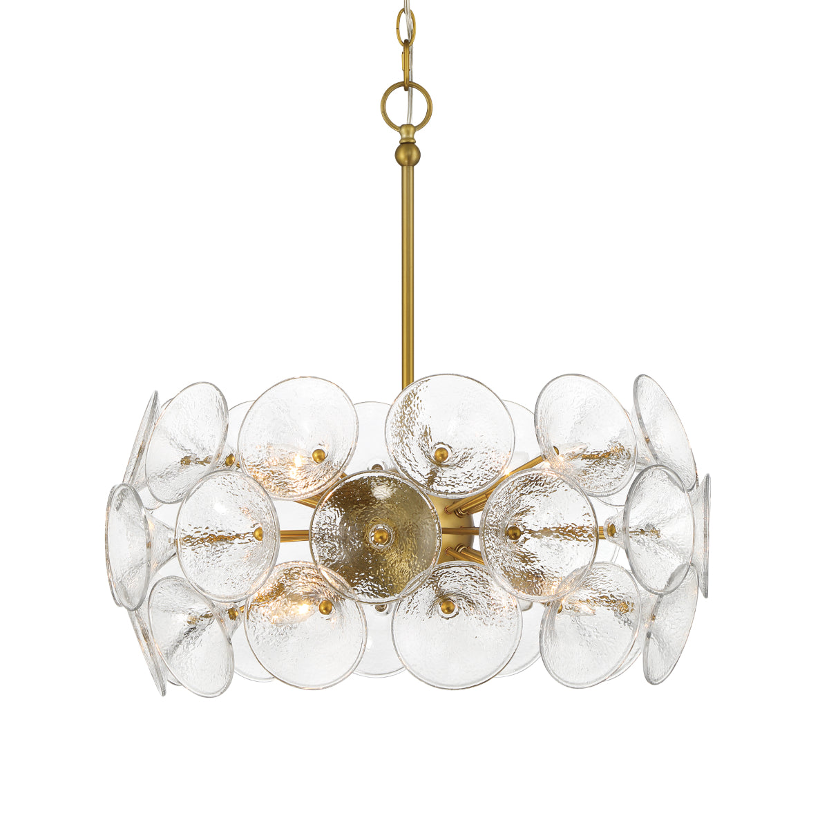 Winter 22" 8 Lights Chandelier Brass Finish - Bees Lighting