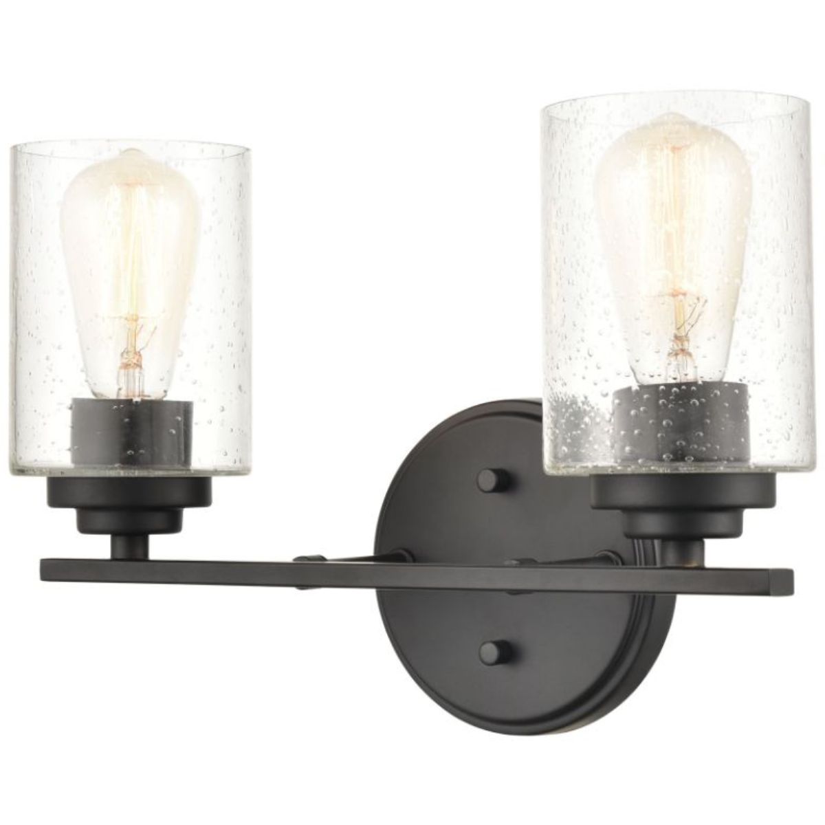 14 in. Vanity Light 2 Lights Black Finish - Bees Lighting