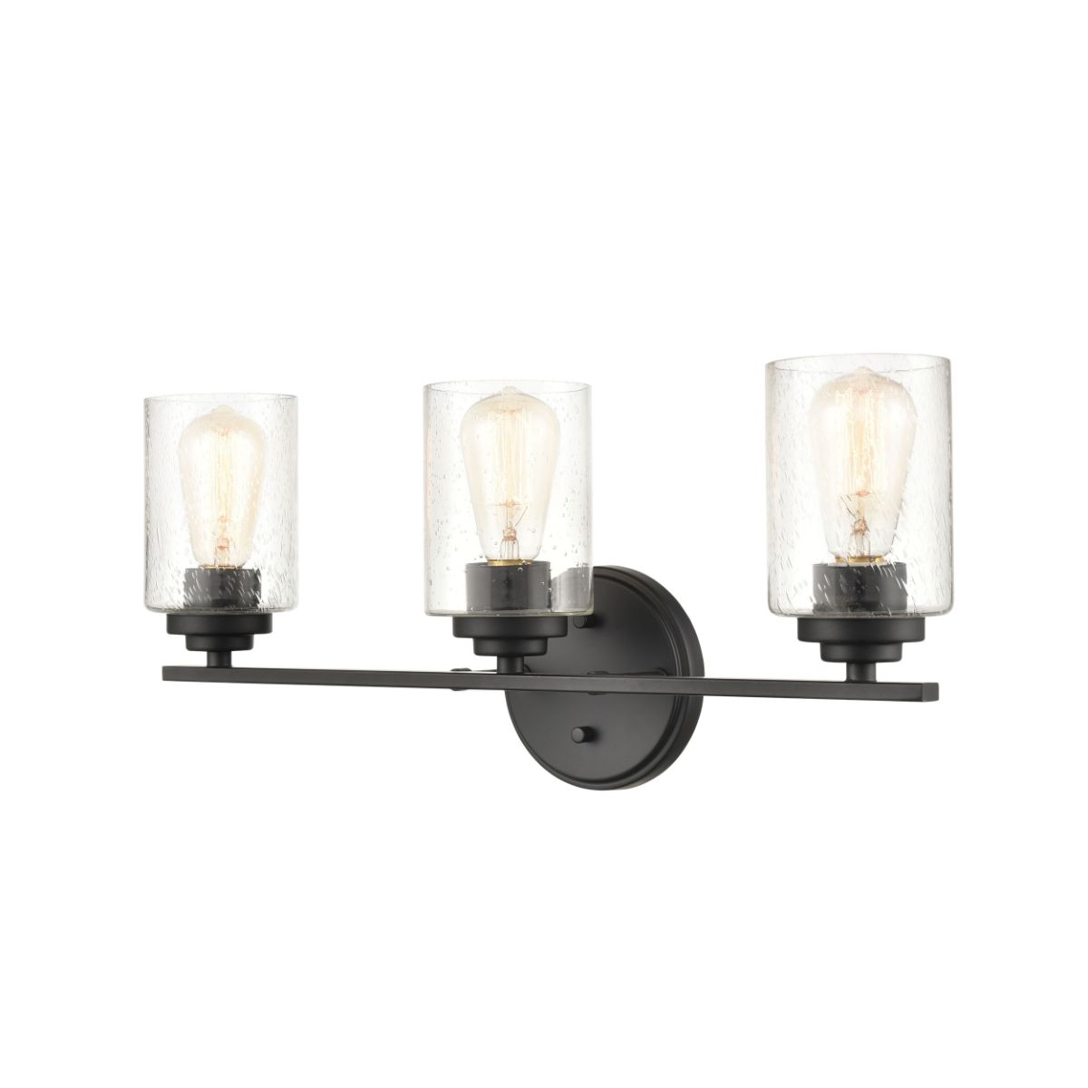 22 in. Vanity Light 3 Lights Black Finish