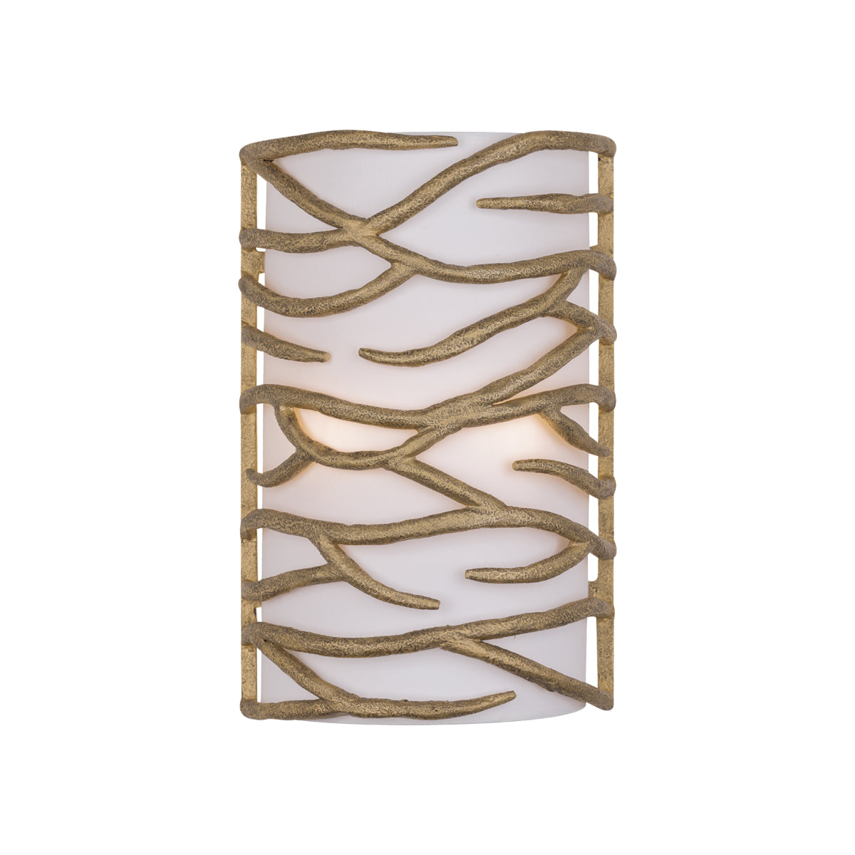 Branch Reality 16" 2 Lights Wall Sconce Gold Finish