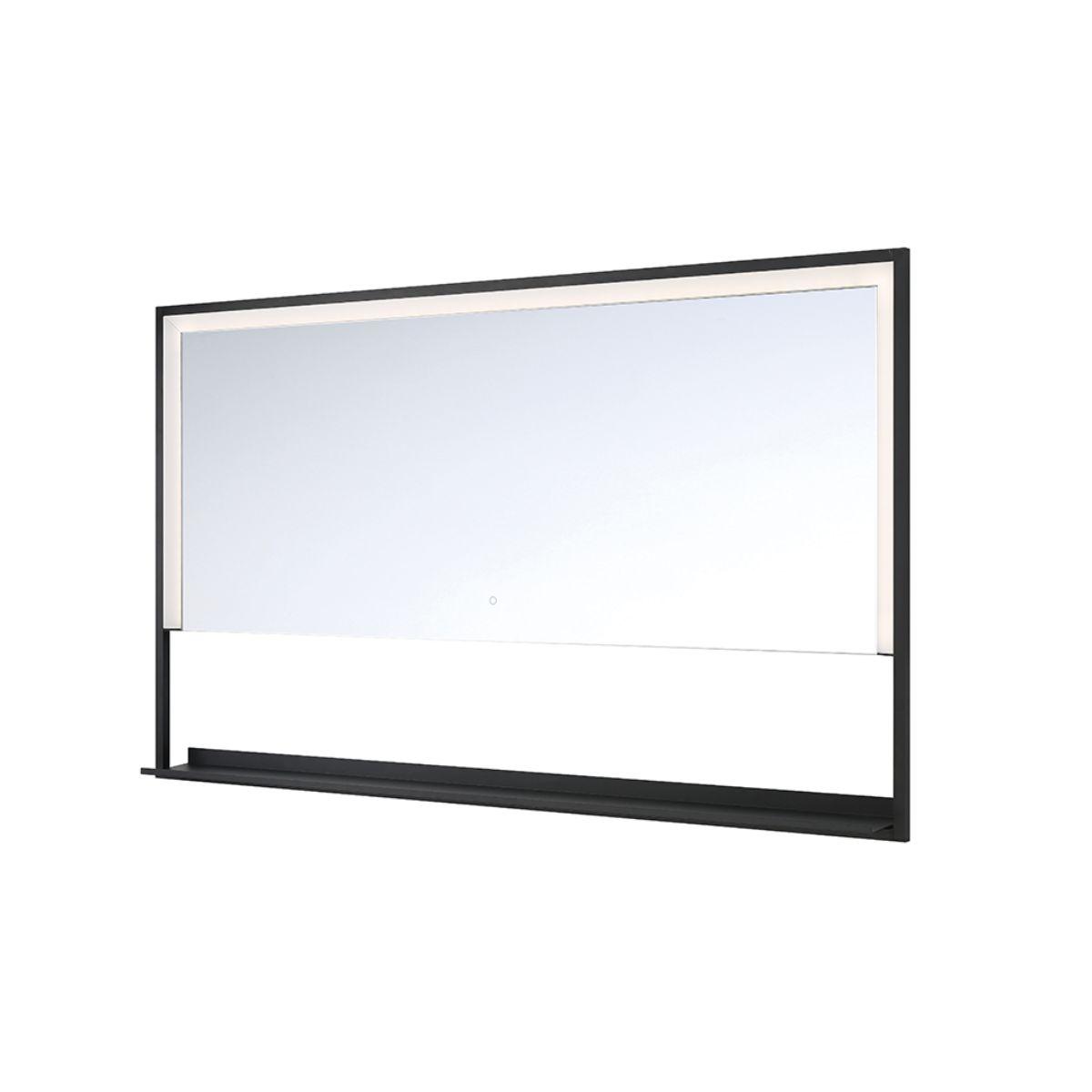 Sayora 28 In x 47 In. Black LED Wall Mirror - Bees Lighting