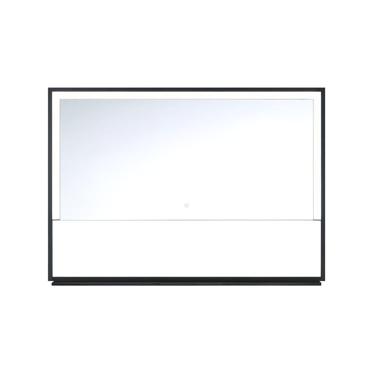 Sayora 28 In x 47 In. Black LED Wall Mirror - Bees Lighting