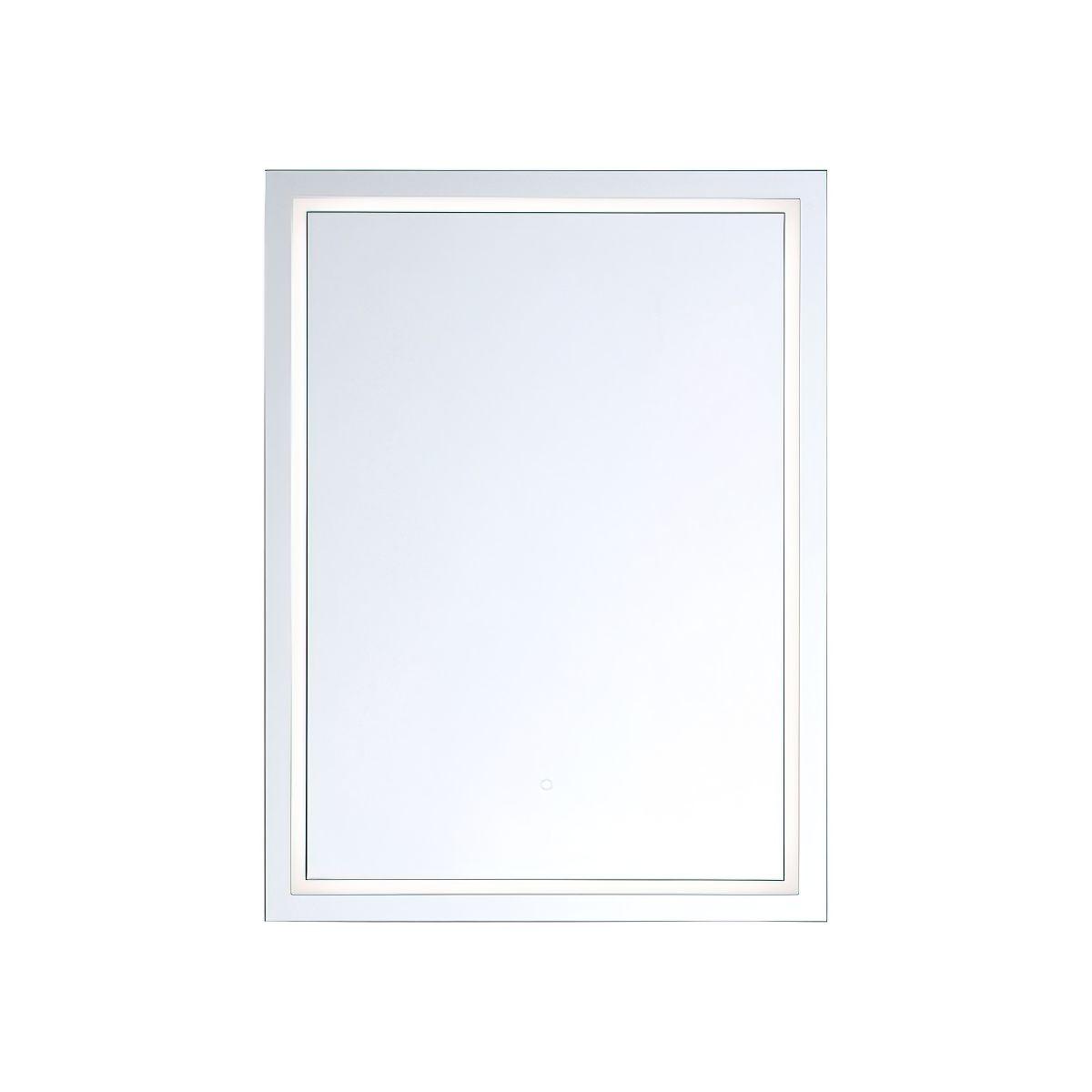 Eris 24 In x 32 In. White LED Wall Mirror - Bees Lighting