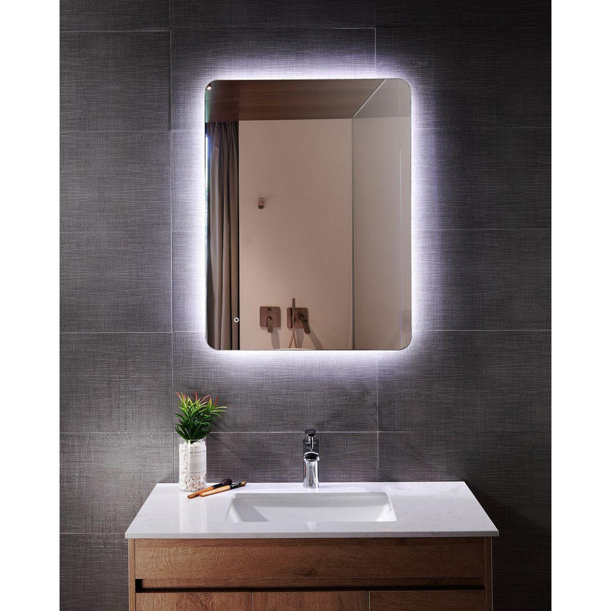 Miir 24 In x 32 In. LED Wall Mirror. - Bees Lighting