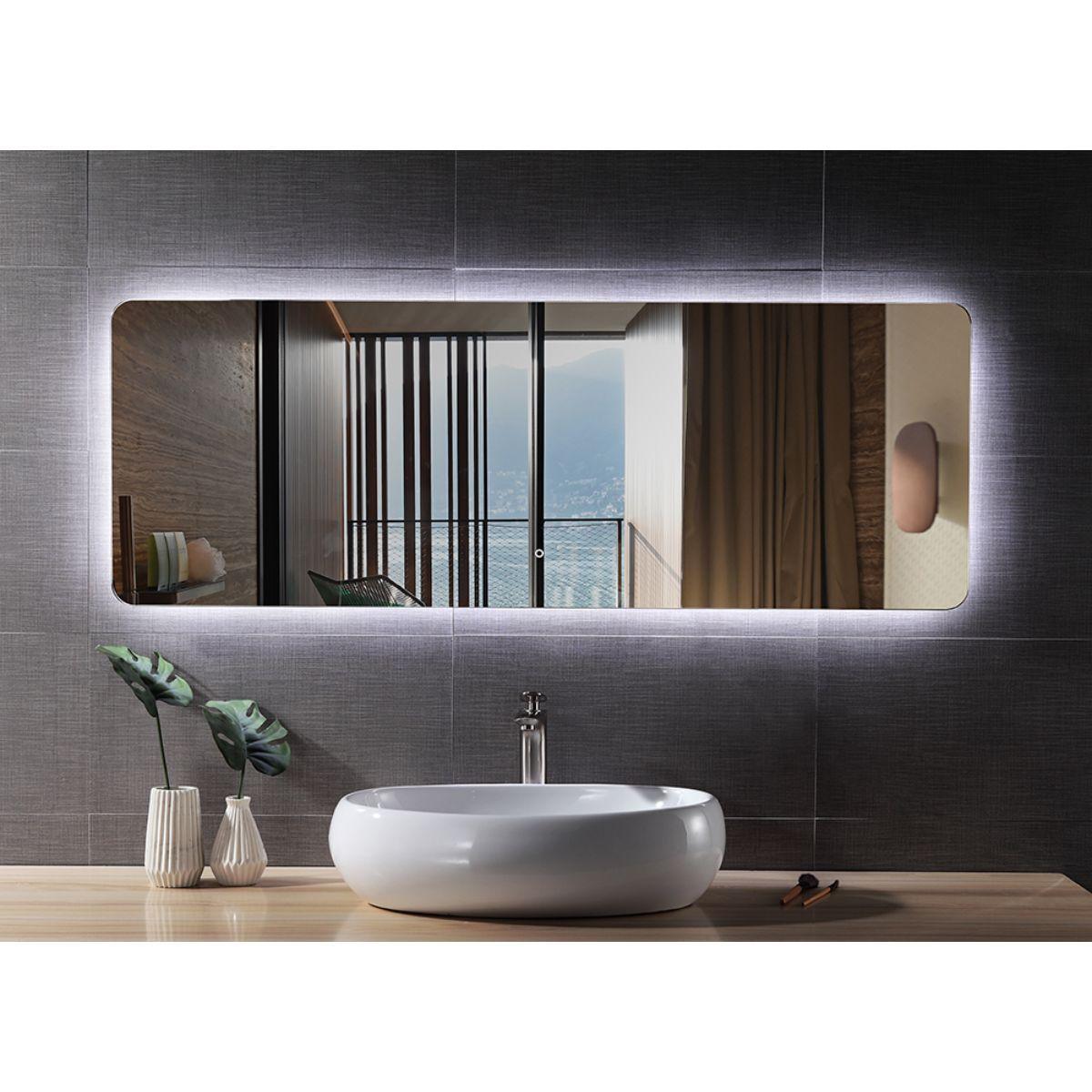 Miir 20 In x 55 In. LED Wall Mirror - Bees Lighting