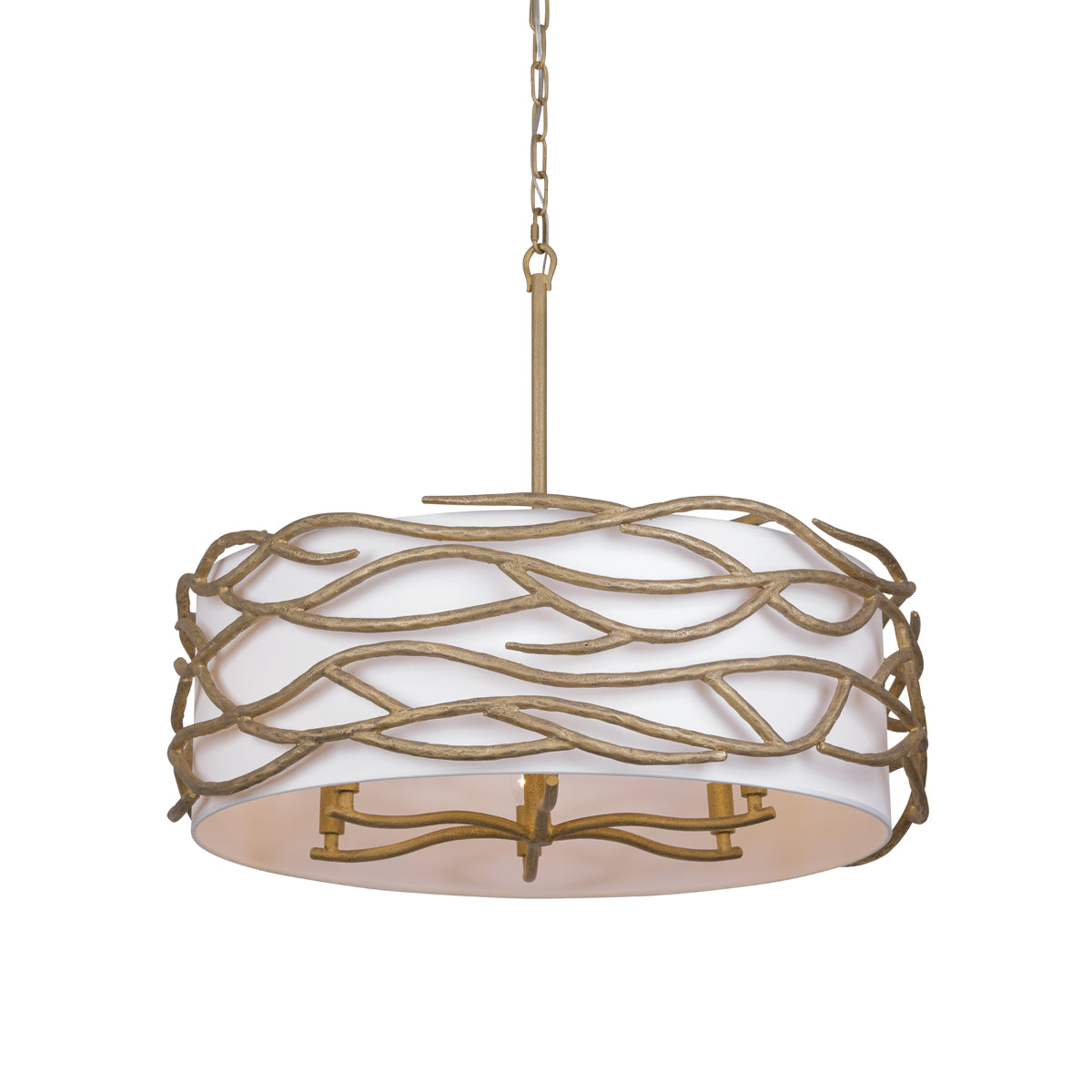 Branch Reality Pendant Light Gold Finish