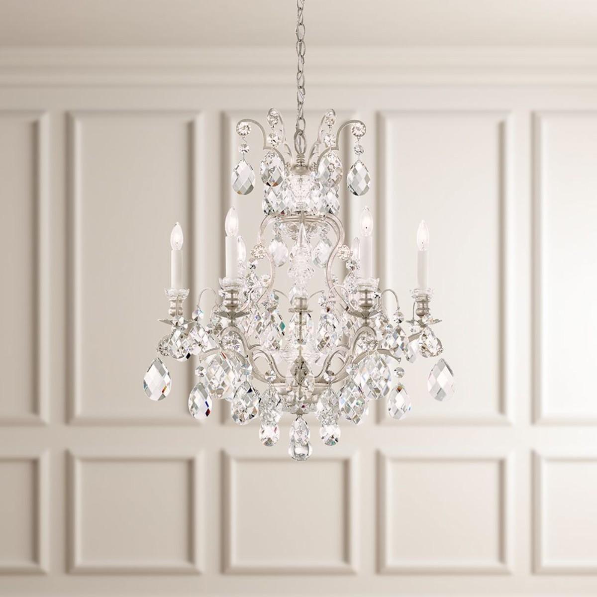 Renaissance 6 Light Heirloom Bronze Chandelier with Heritage Crystal - Bees Lighting