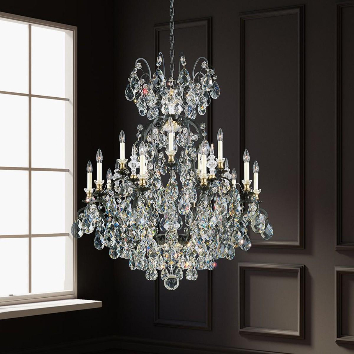 Renaissance 16 Light Heirloom Bronze Chandelier with Crystals from Swarovski - Bees Lighting