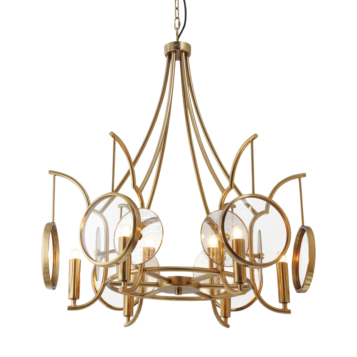 Into Focus 32" 6 Lights Chandelier Gold Finish