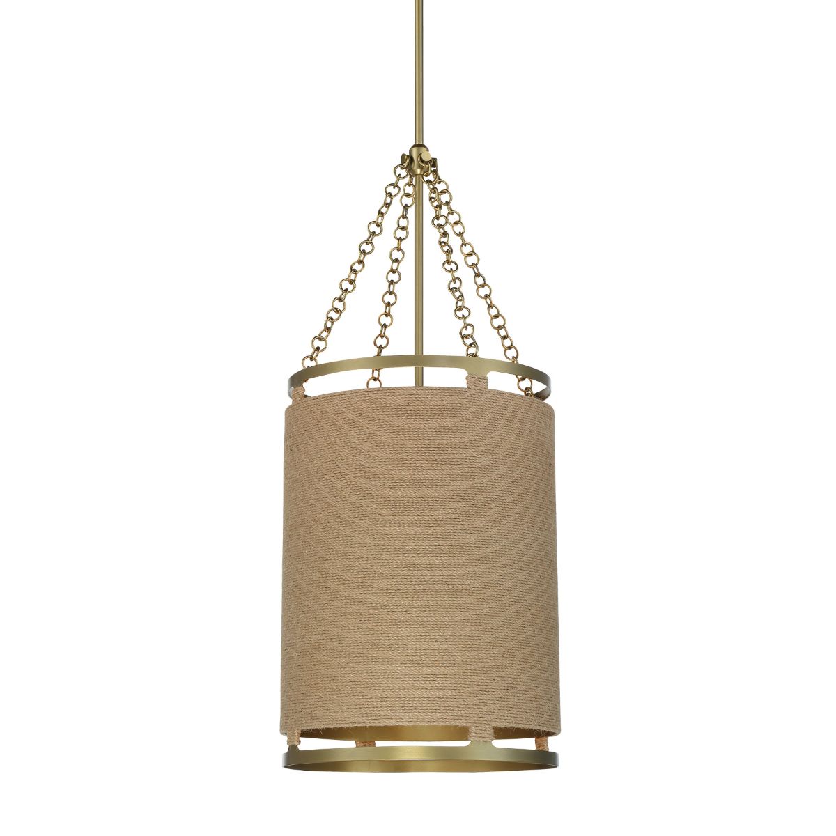 Windward Passage 15 in. 4 Lights Pendant Light Brass Finish - Bees Lighting