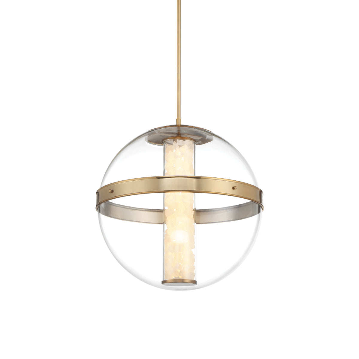 Divinely LED Pendant Light Gold Finish