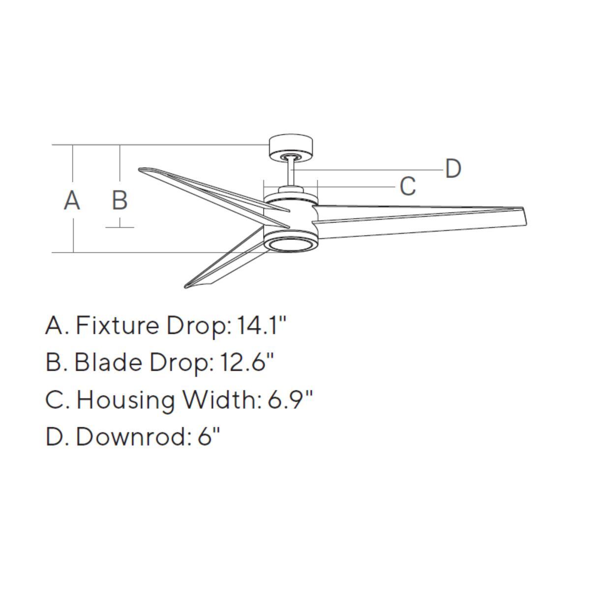 Armstrong 60 Inch Brushed Steel LED Damp Rated Ceiling Fan with Remote - Bees Lighting