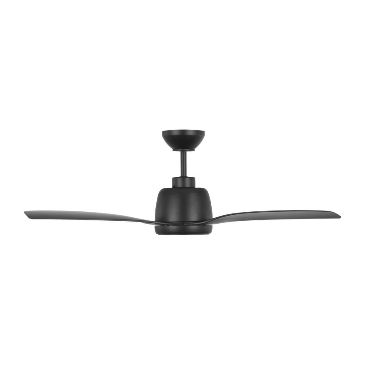 Avila Coastal 44 Inch Midnight Black Outdoor Ceiling Fan with Light and Remote - Bees Lighting