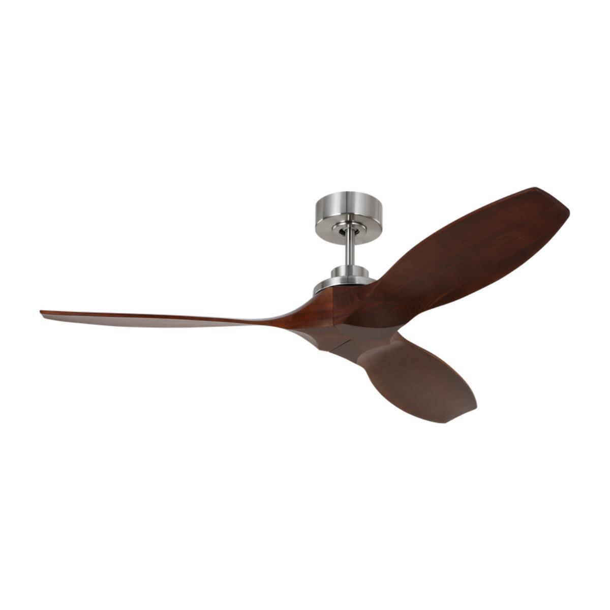 Collins Smart 52 Inch Brushed Steel Ceiling Fan with Remote - Bees Lighting