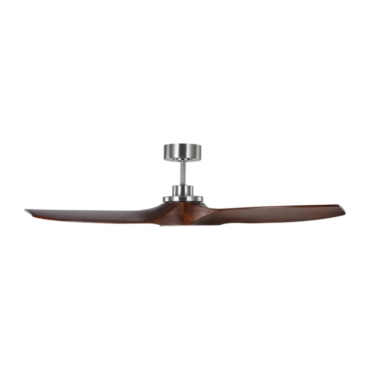 Collins Smart 52 Inch Brushed Steel Ceiling Fan with Remote - Bees Lighting