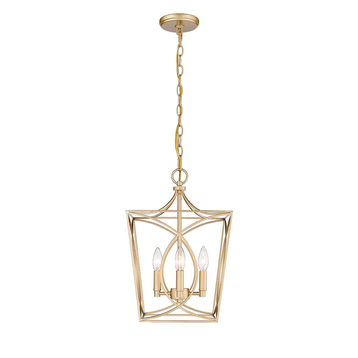 Tracy 12 in. 4 Lights Pendant Light Gold Finish - Bees Lighting