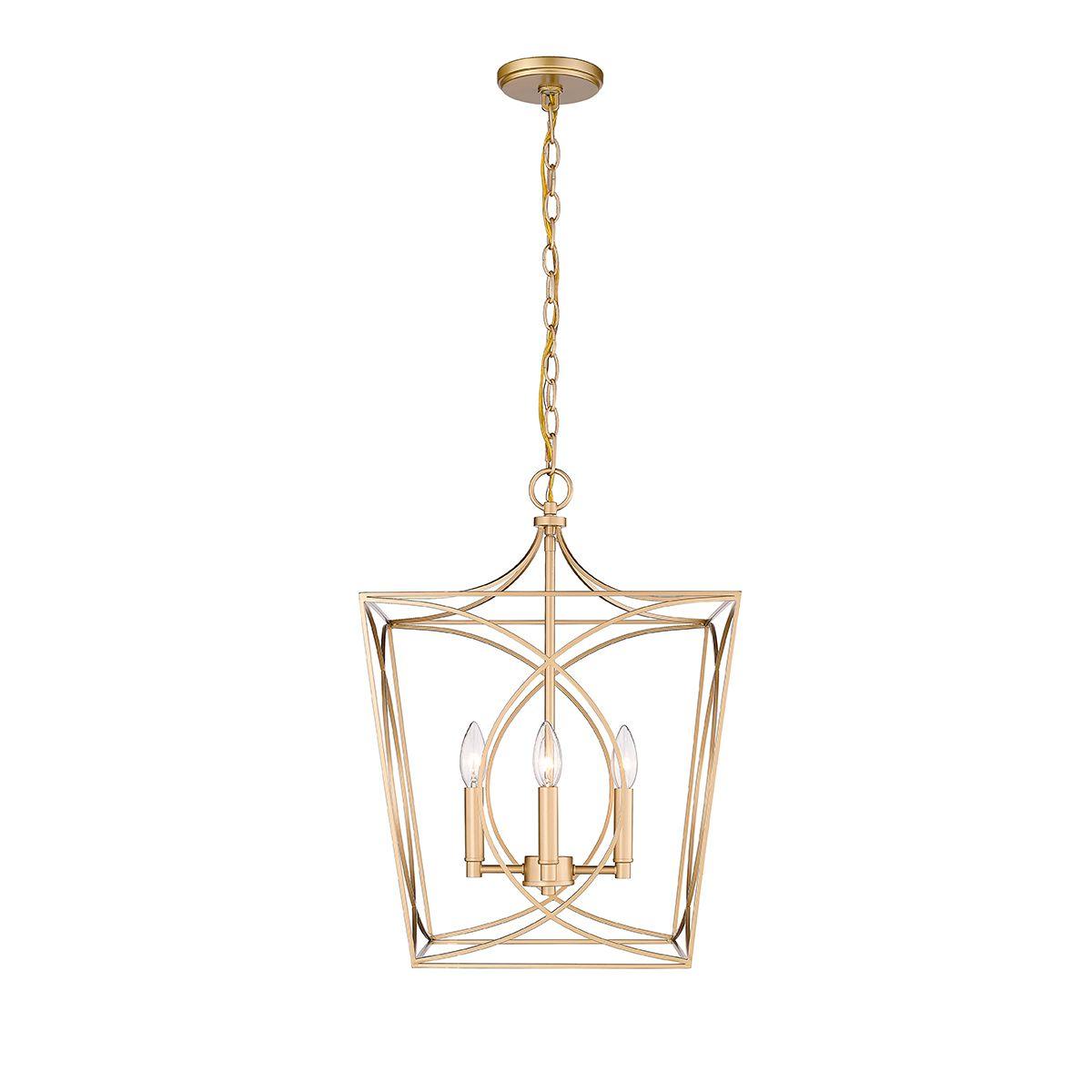 Tracy 16 in. 4 Lights Pendant Light Gold Finish - Bees Lighting