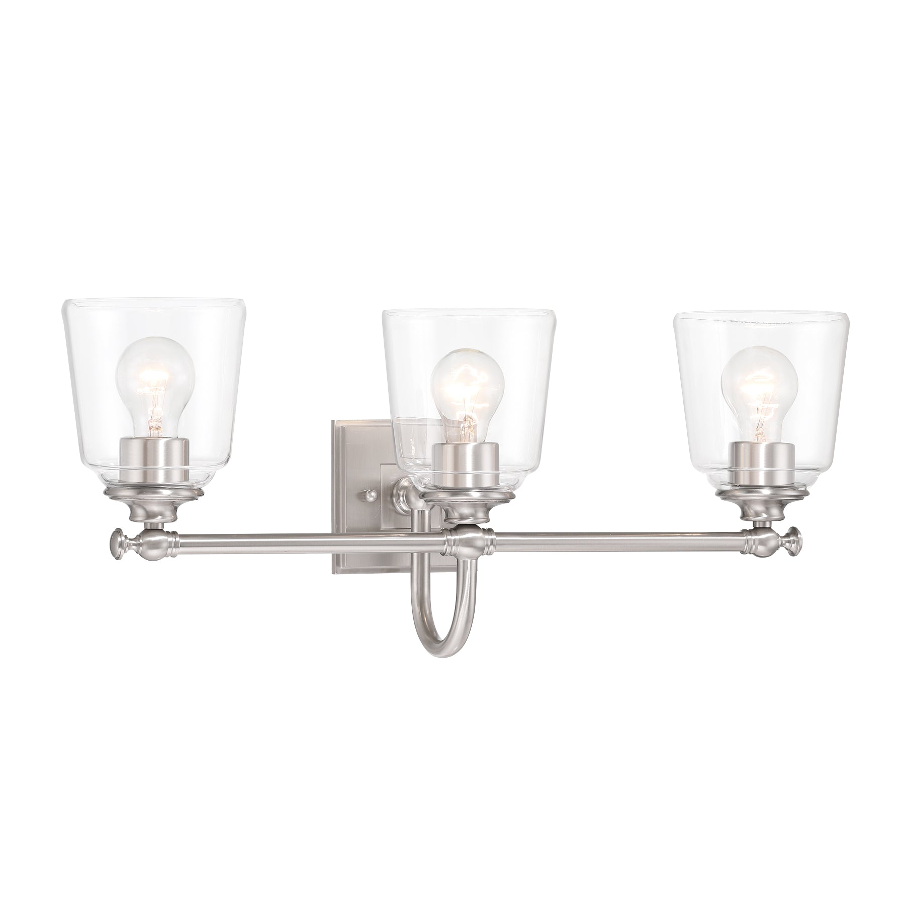 Antonia 25" 3 Lights Vanity Light Brushed Nickel Finish