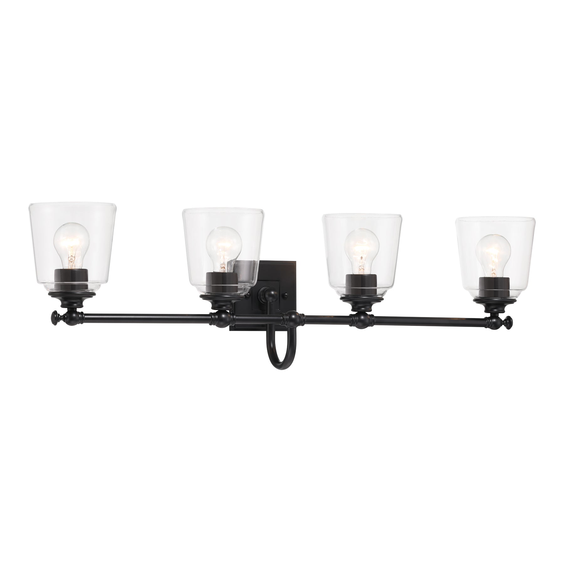 Antonia 35" 4 Lights Vanity Light Black Finish