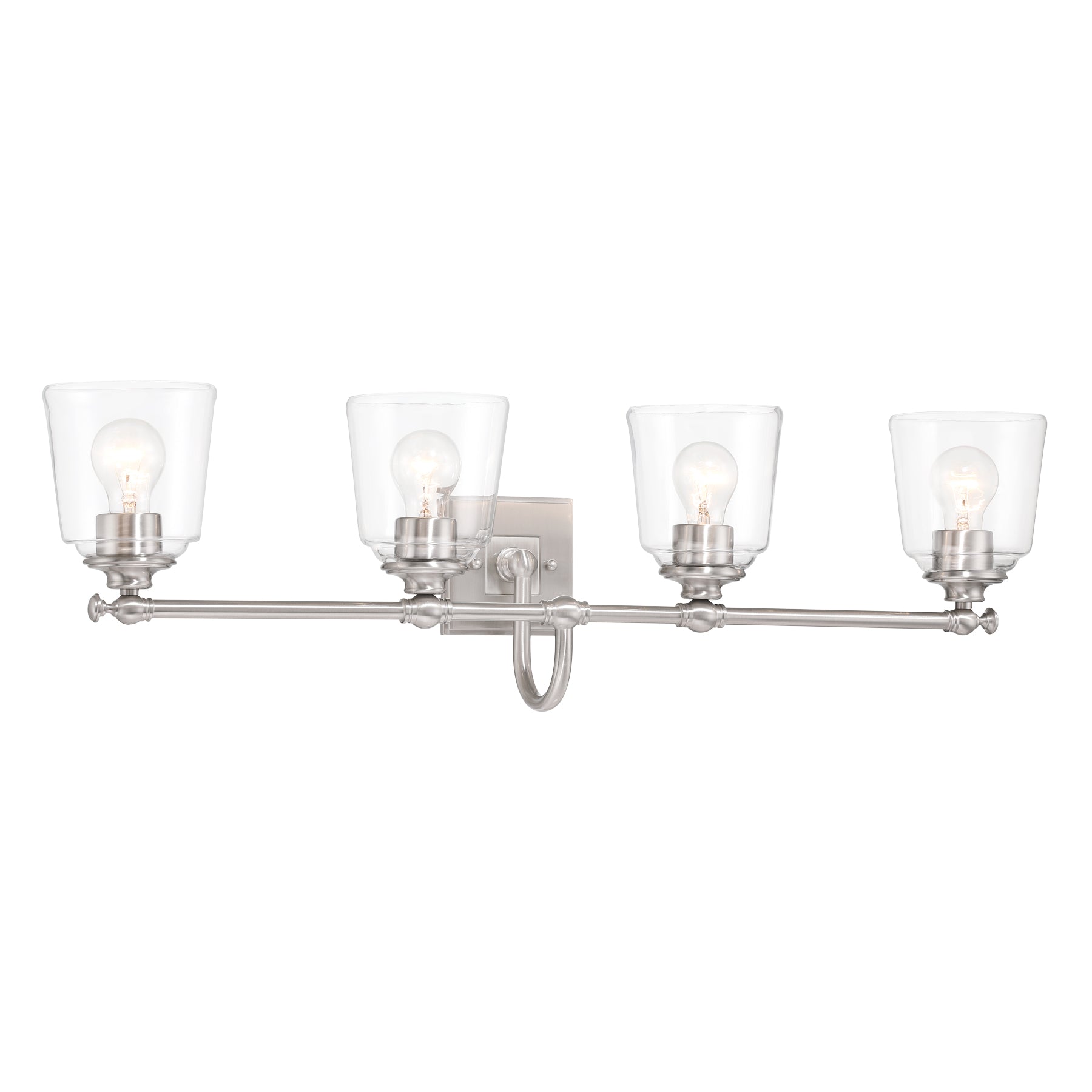 Antonia 35" 4 Lights Vanity Light Brushed Nickel Finish