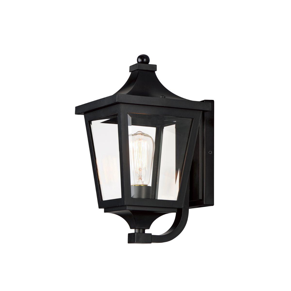 SUTTON PLACE VX 15 in. Outdoor Wall Light Black Finish - Bees Lighting