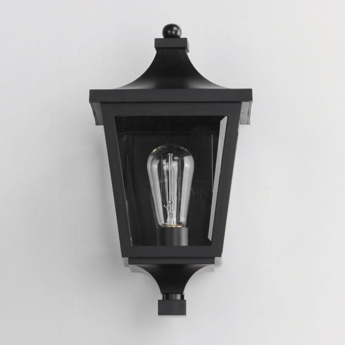 SUTTON PLACE VX 15 in. Outdoor Wall Light Black Finish - Bees Lighting