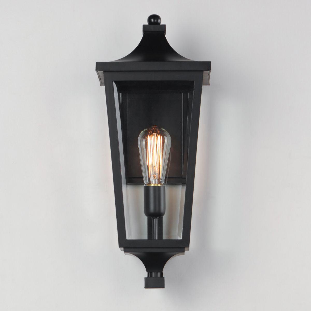 SUTTON PLACE VX 19 in. Outdoor Wall Light Black Finish - Bees Lighting