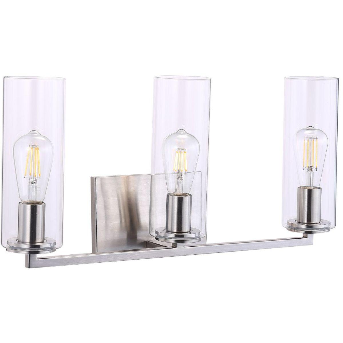 Acacia 24 In. 3 Lights Vanity Light Brushed Nickel Finish - Bees Lighting