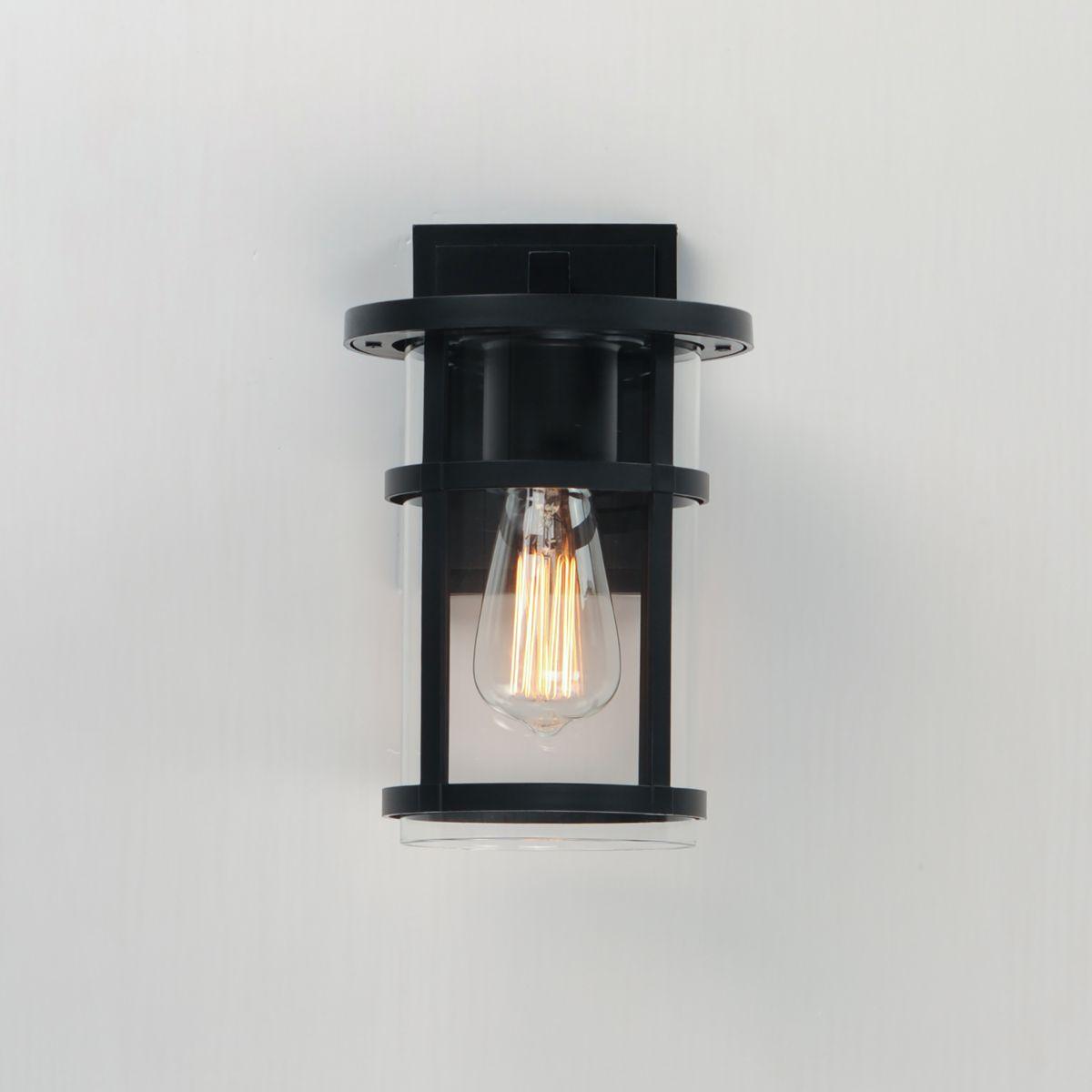 Clyde Vivex 11 in. Outdoor Wall Sconce Black Finish - Bees Lighting