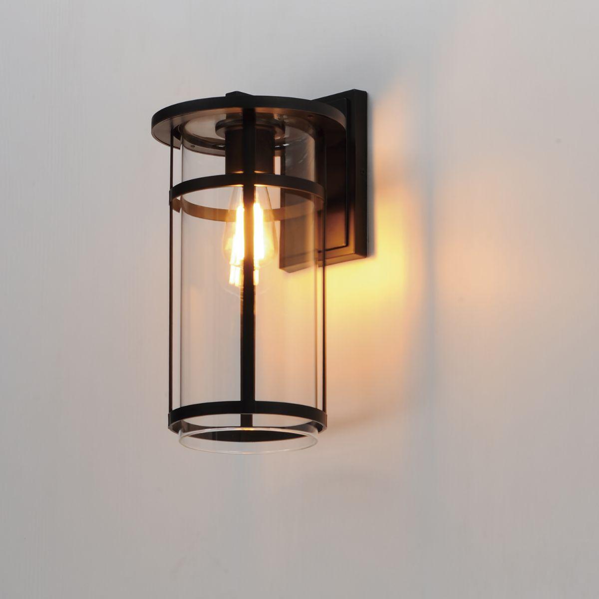 Clyde Vivex 17 in. Outdoor Wall Sconce Black Finish - Bees Lighting