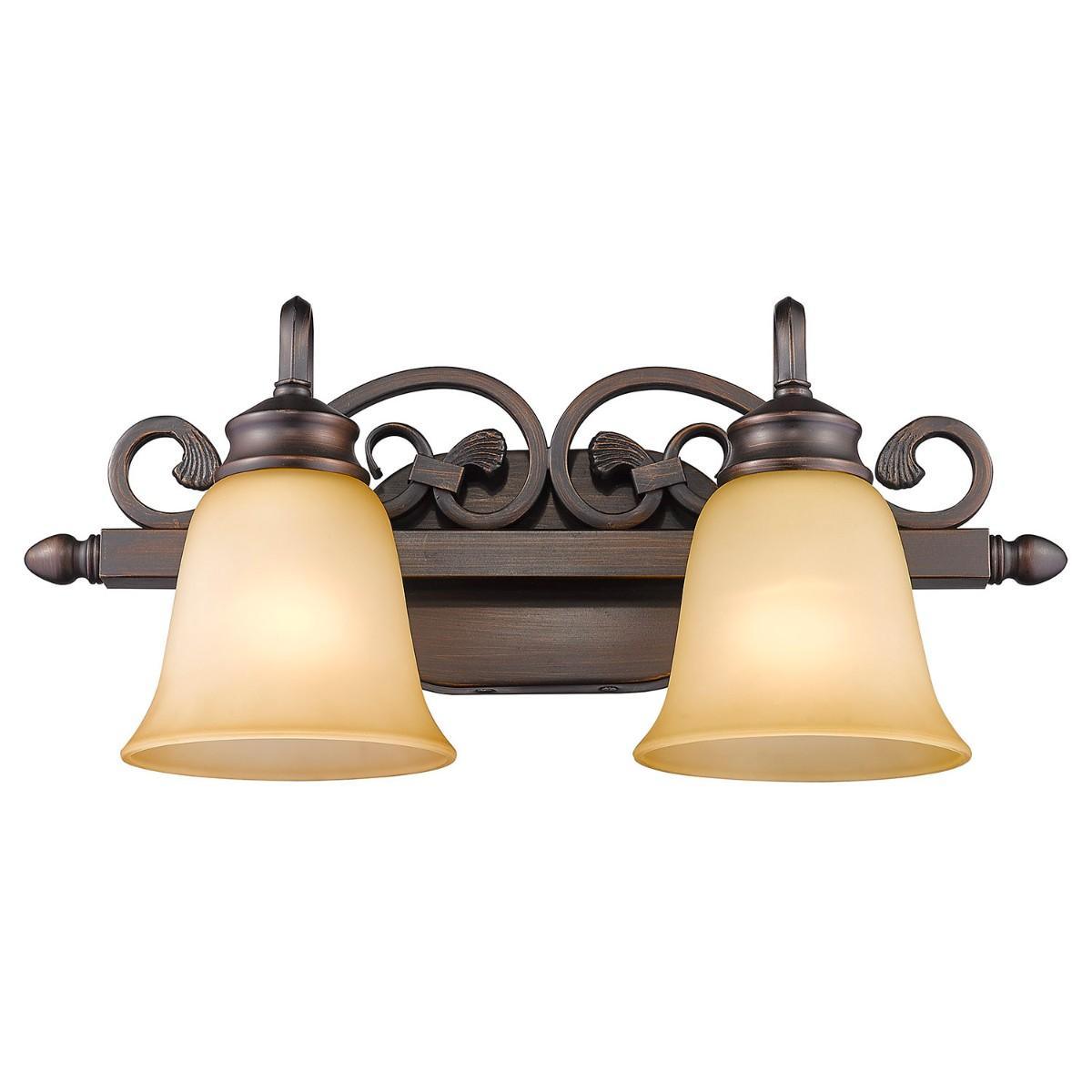 Belle 20 in. 2 Lights Vanity Light Bronze finish - Bees Lighting