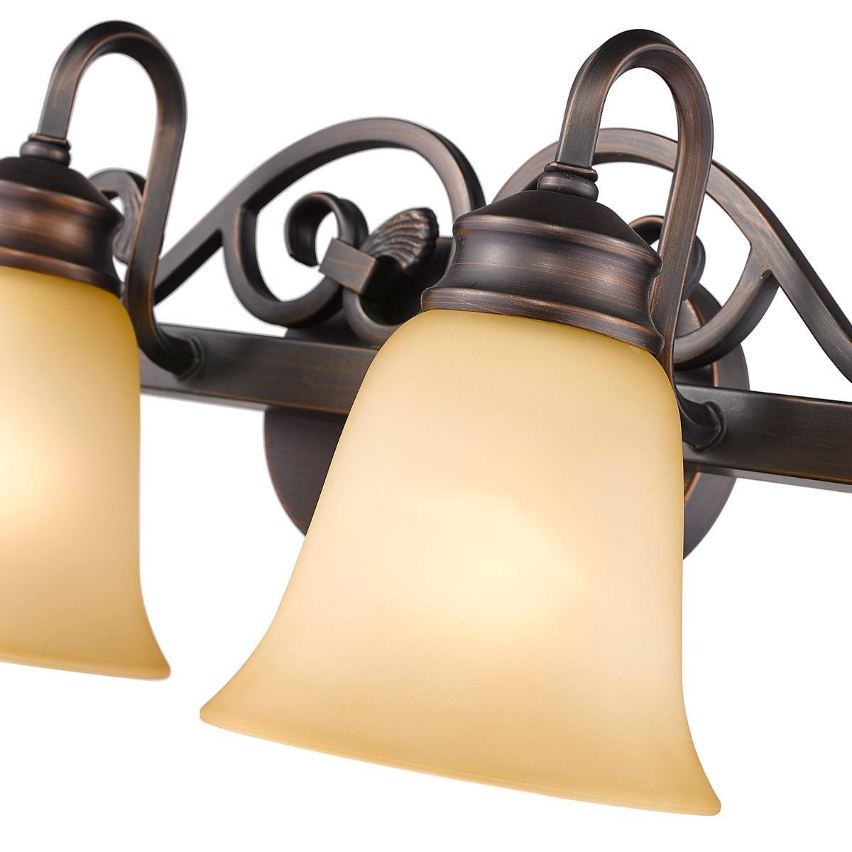 Belle 20 in. 2 Lights Vanity Light Bronze finish - Bees Lighting