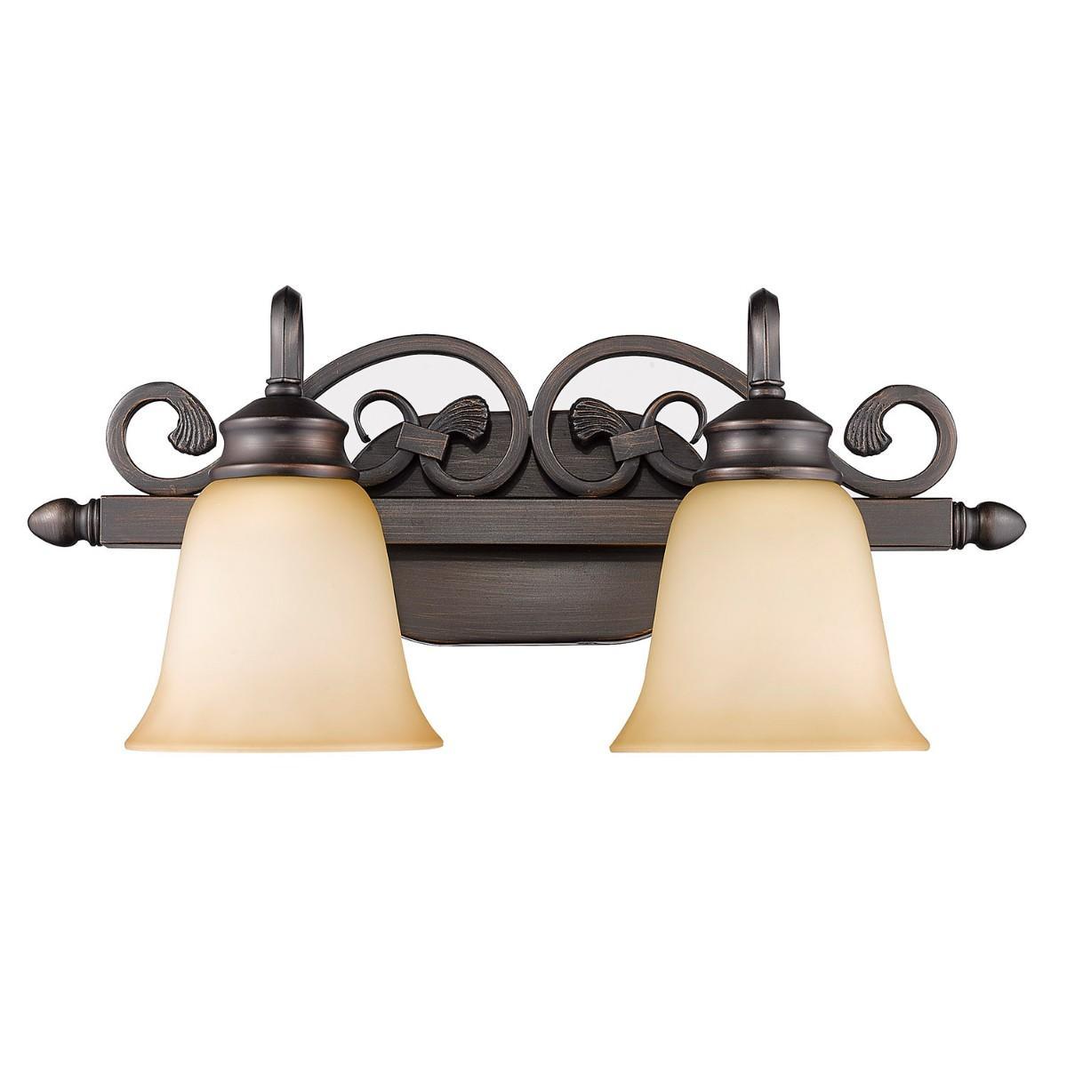 Belle 20 in. 2 Lights Vanity Light Bronze finish - Bees Lighting