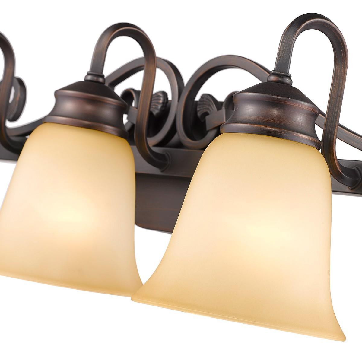 Belle 28 in. 3 Lights Vanity Light Bronze finish - Bees Lighting