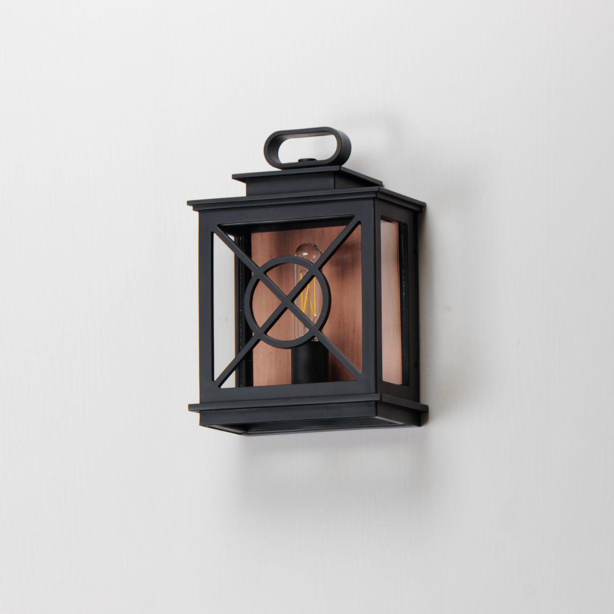 Yorktown 12 in. Light Black & Copper Finish - Bees Lighting