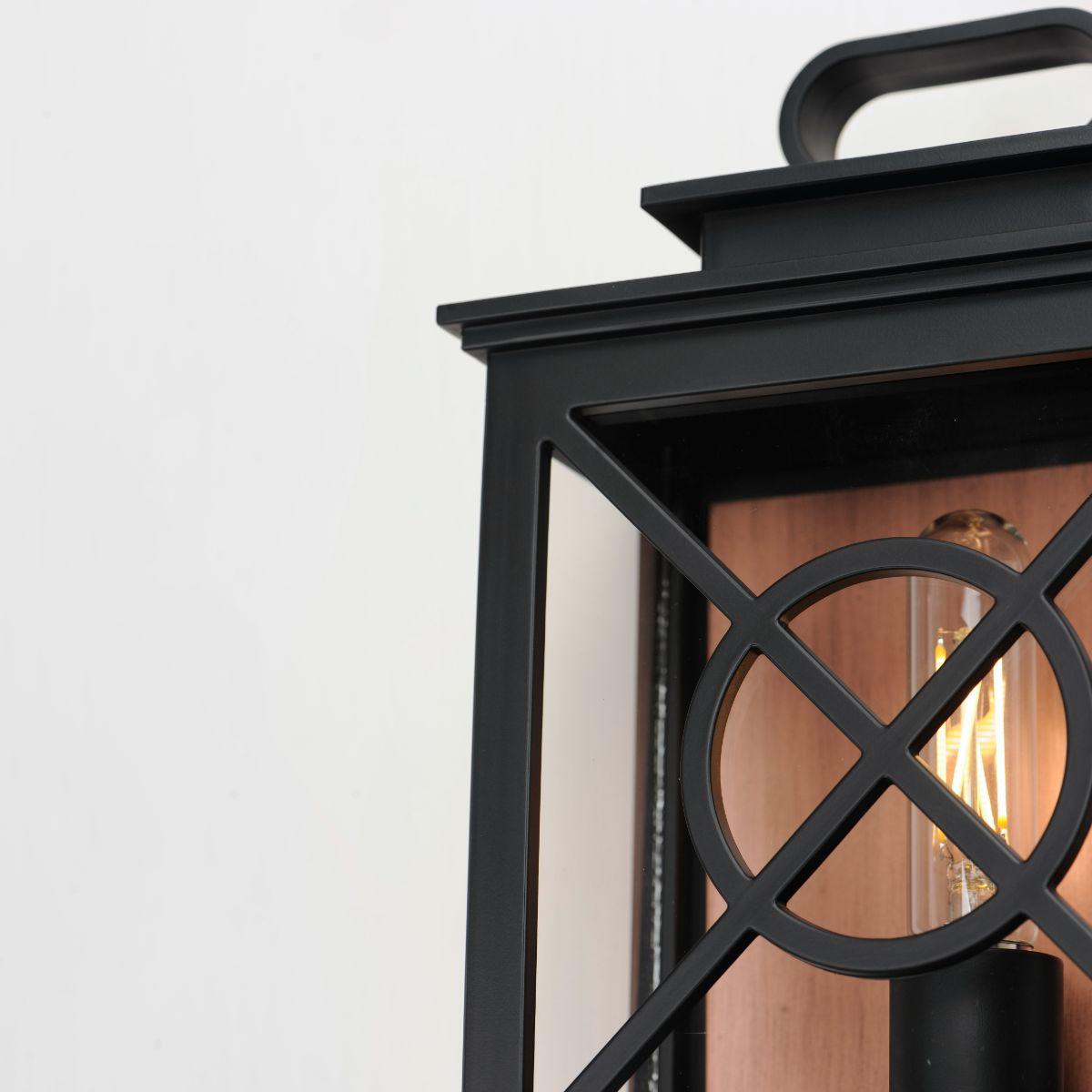 Yorktown 12 in. Light Black & Copper Finish - Bees Lighting