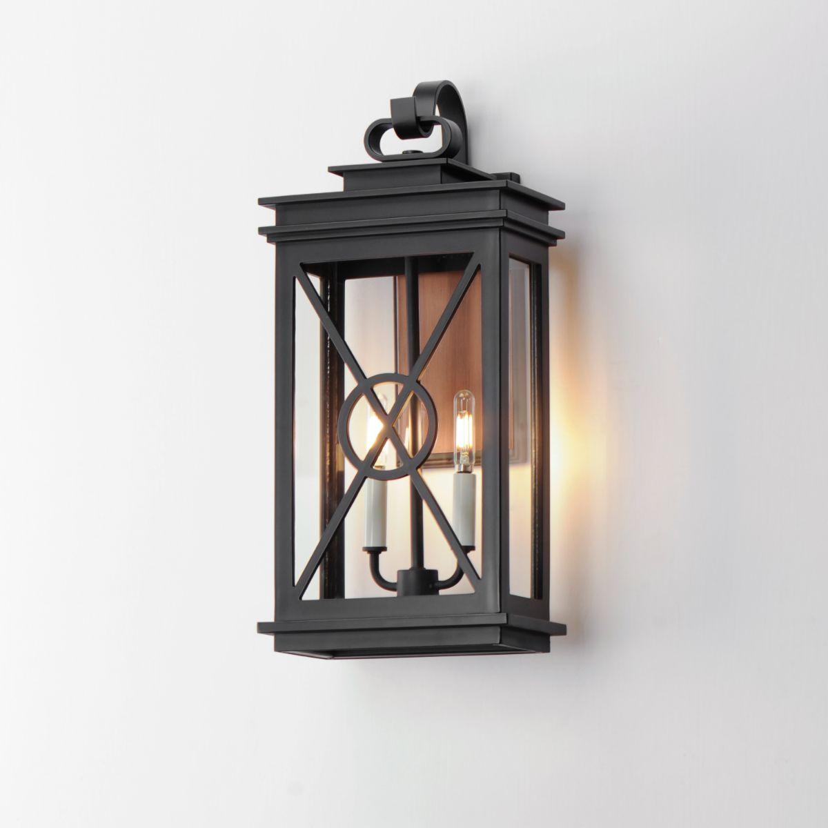 Yorktown 22 in. 2 Lights Light Black & Copper Finish - Bees Lighting