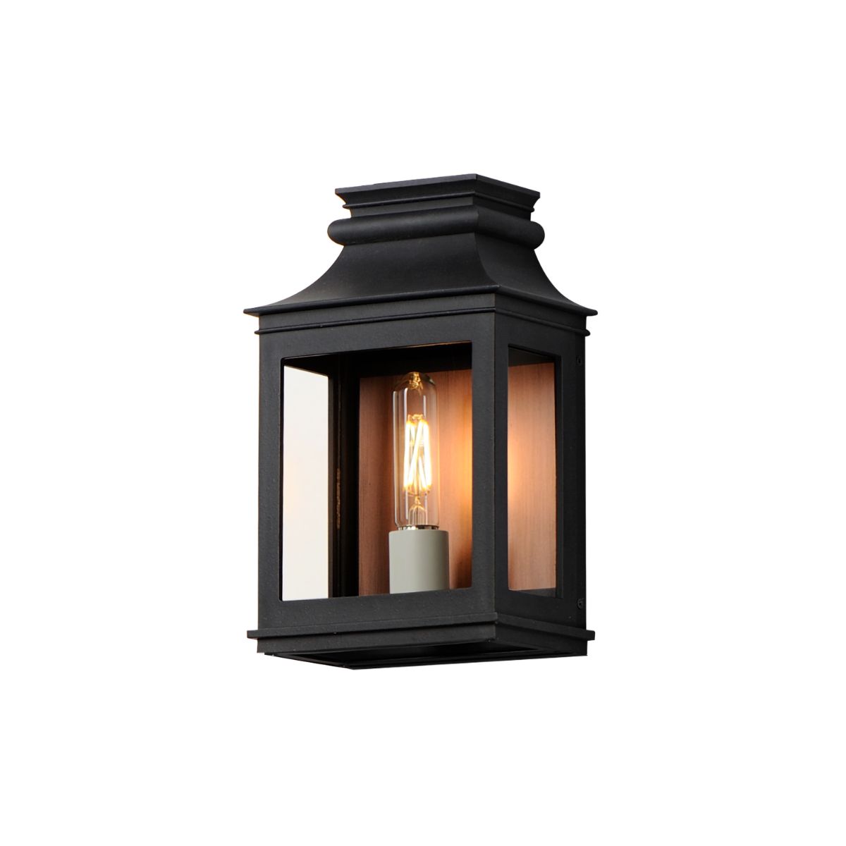 Savannah VX 13 in. Outdoor Wall Sconce Antique Copper & Black Finish - Bees Lighting