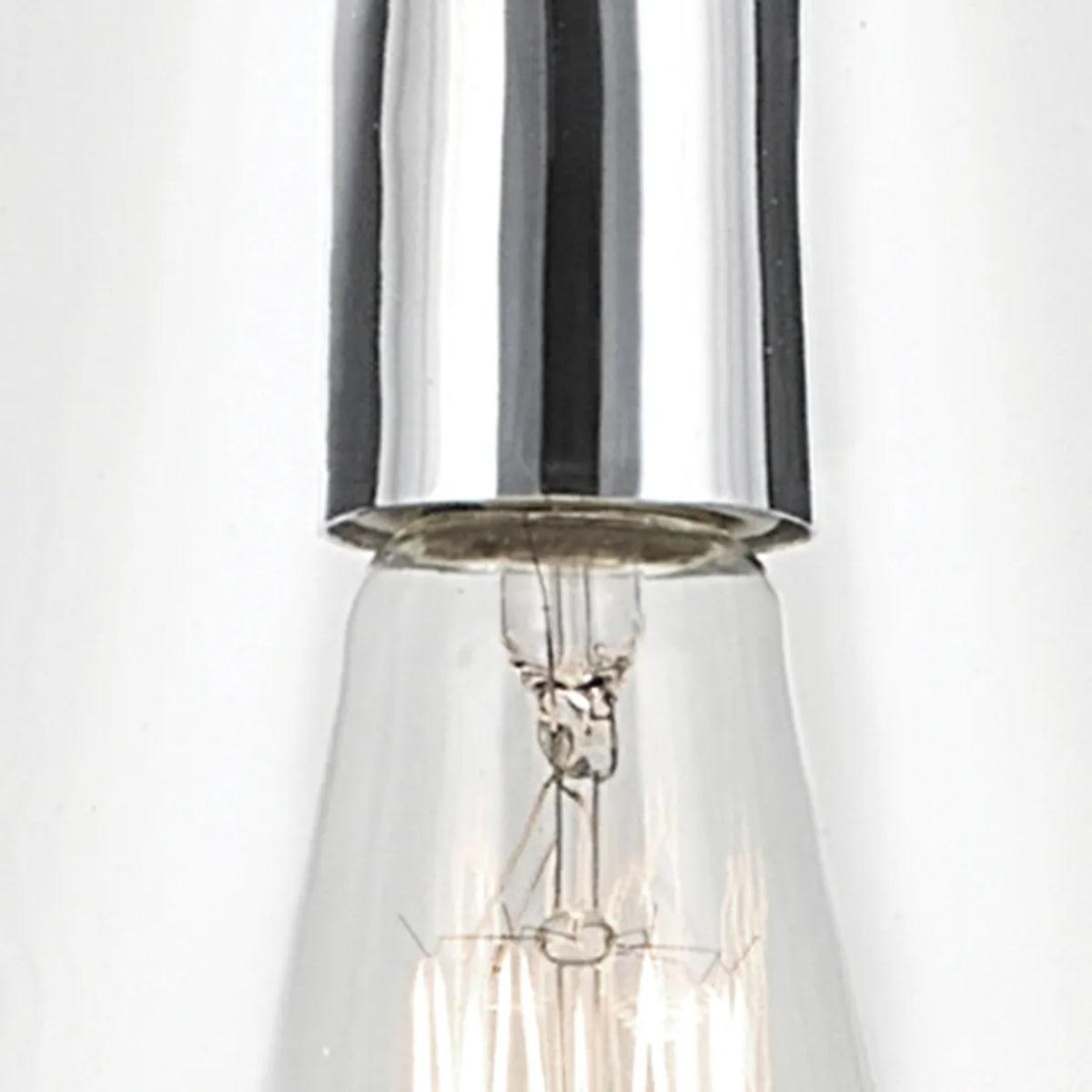 Everly 15" 1-Light Cone Pendant Light with Clear Glass, Chrome Finish - Bees Lighting