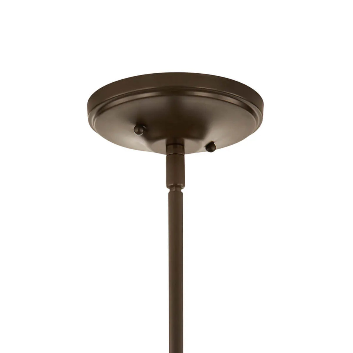 Lacey 10" 1-Light Mini Pendant Light with Clear Satin Etched Glass, Mission Bronze Finish - Bees Lighting