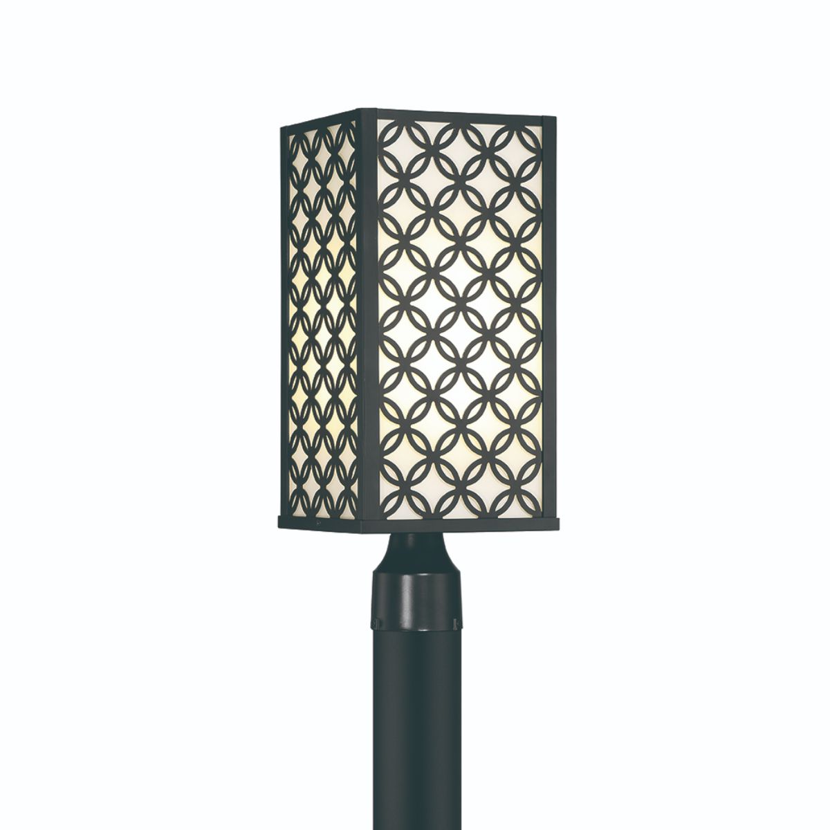 Clover 19 In. LED Lantern Head Black finish - Bees Lighting