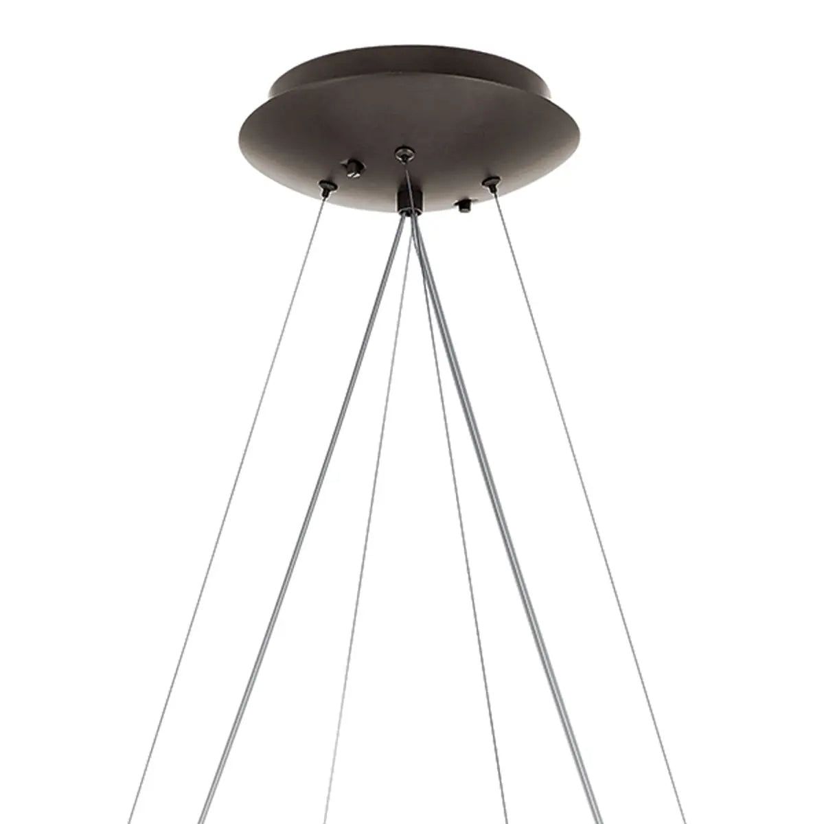 Moderne 27 In. LED Chandelier Bronze Finish - Bees Lighting