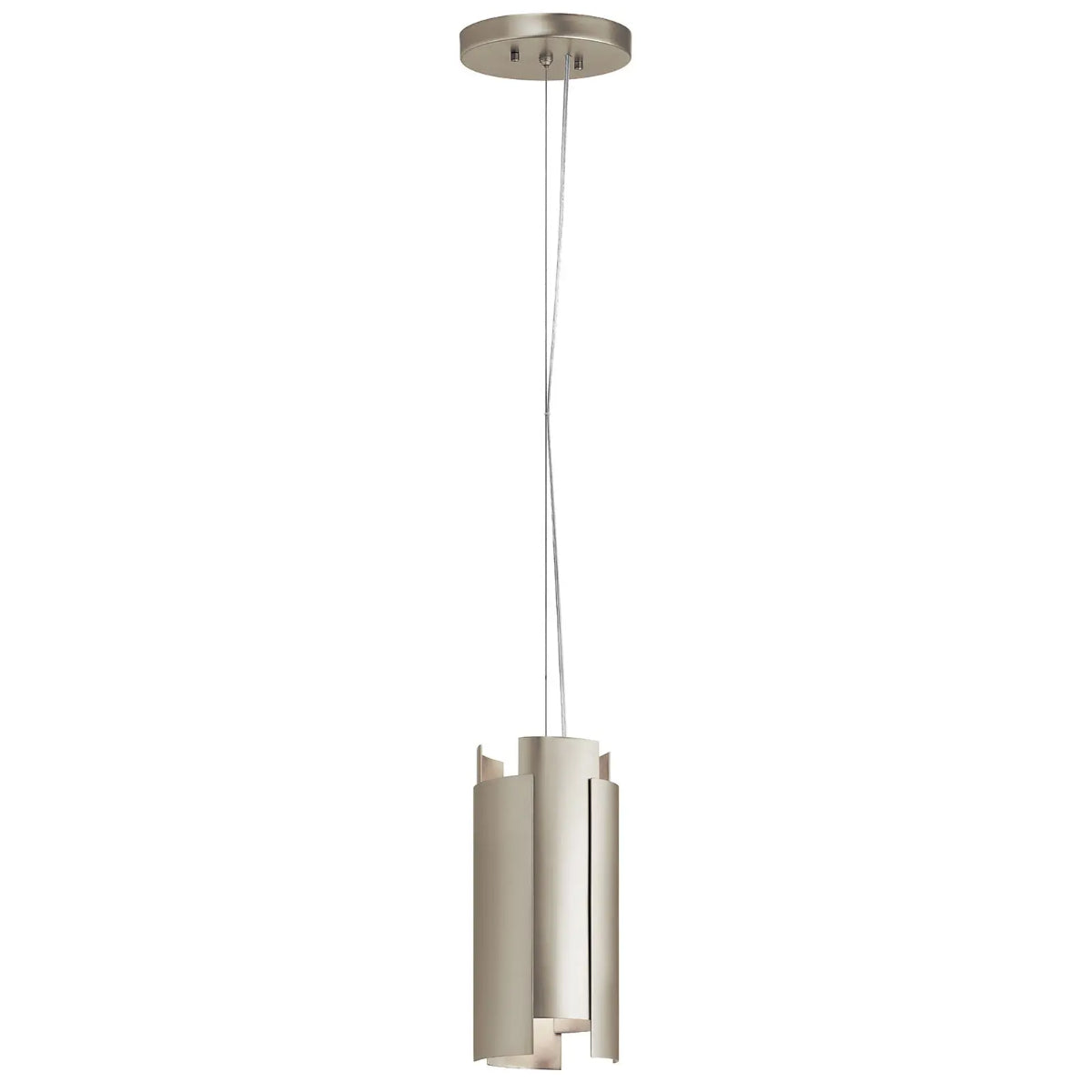 Moderne 6 in. LED Pendant Light Nickel Finish