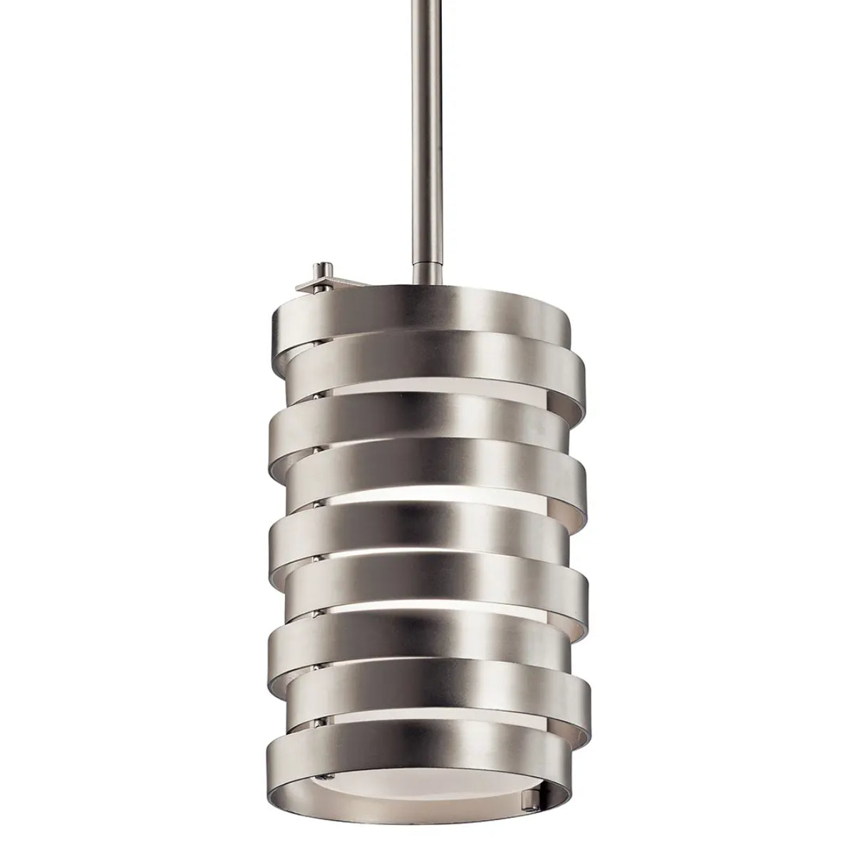 Roswell 9" 1-Light Mini Pendant Light, Brushed Nickel Finish