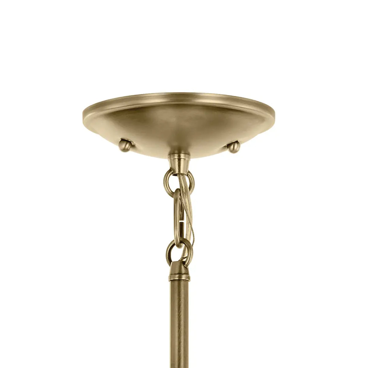 Shailene 27" 9-Light Chandelier with Clear Glass, Natural Brass Finish - Bees Lighting