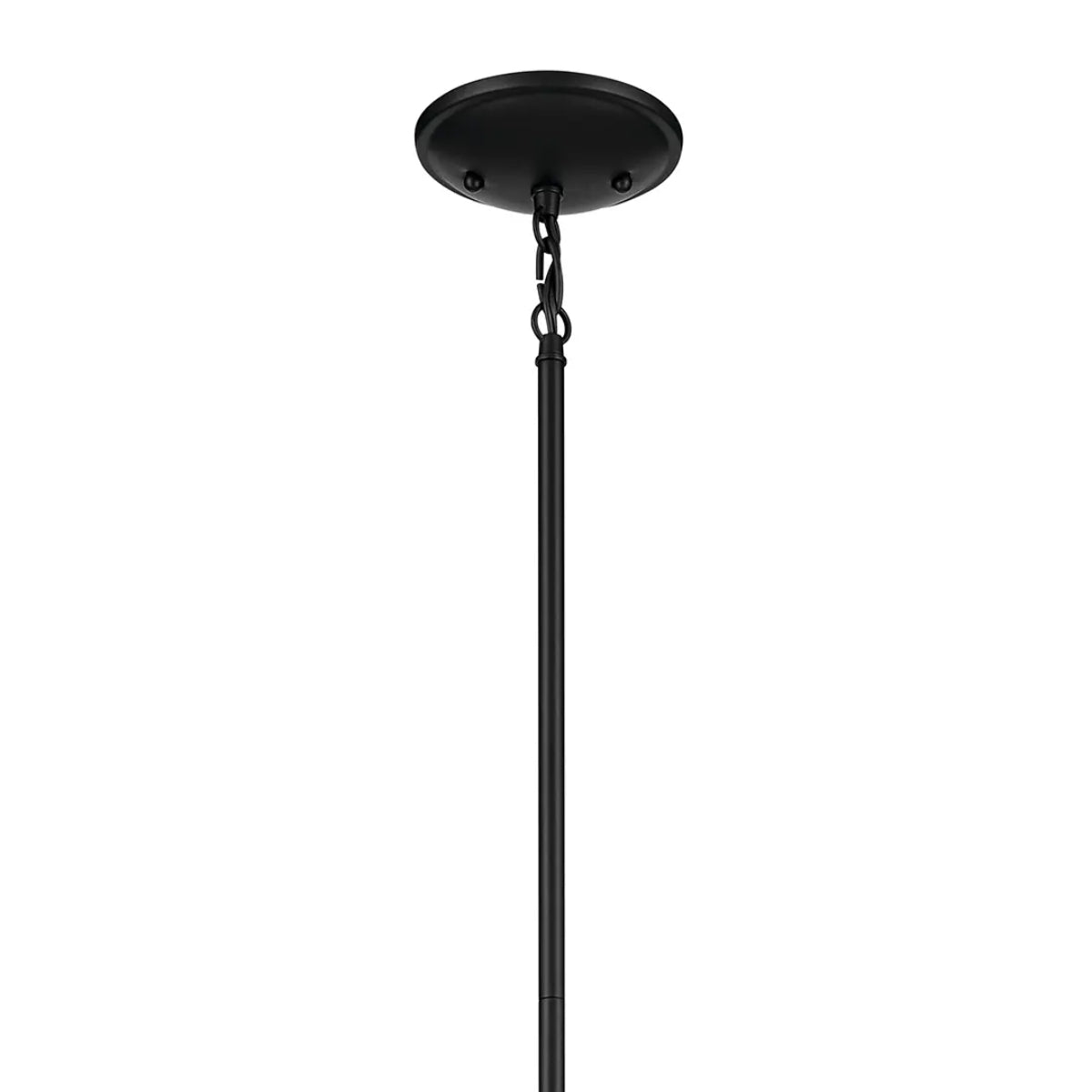 Shailene 11" 1-Light Mini Pendant Light with Clear Glass, Black Finish