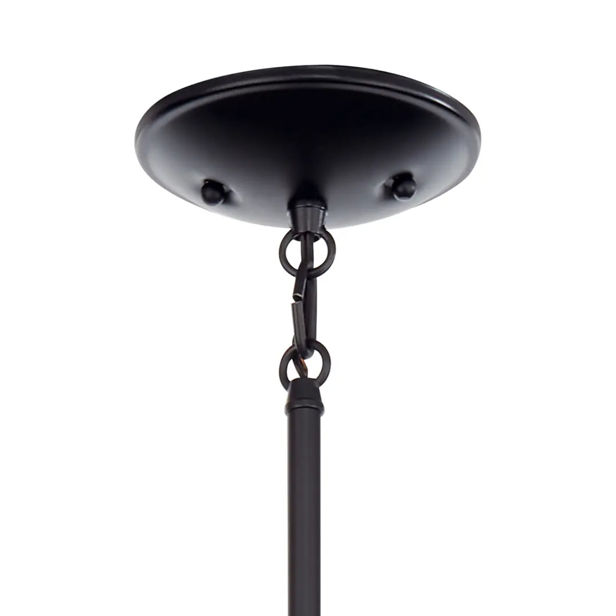 Shailene 11" 1-Light Mini Pendant Light with Clear Satin Etched Glass, Black Finish